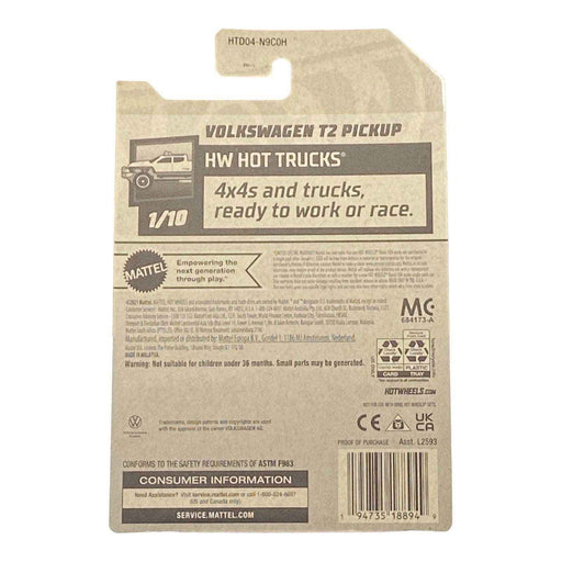 Hot Wheels Volkswagen T2 Pickup - Hot Trucks Series 1/10 - for just $1.79! 