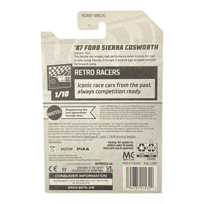 Hot Wheels '87 Ford Sierra Cosworth - Retro Racers Series 1/10 - for just $1.79! 