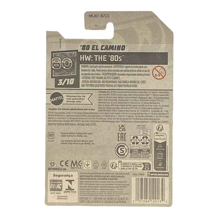 Hot Wheels '80 El Camino - The 80's Series 3/10 - for just $1.79! 