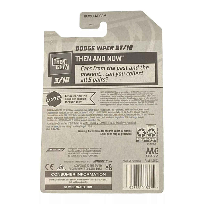 Hot Wheels Dodge Viper RT/10 - Then and Now Series 3/10 - for just $1.79! 