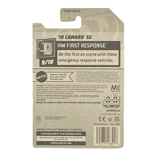 Hot Wheels '10 Camaro SS - First Response Series 9/10 - for just $1.79! 