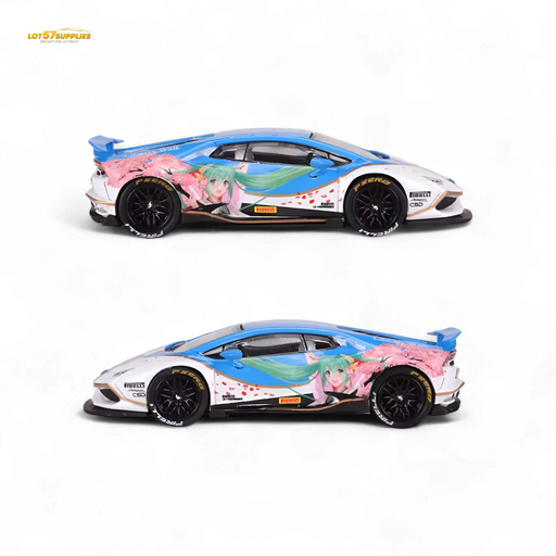 King Model Lamborghini Huracan LP610 LB 1.0 Hatsune Blue 1:64 - for just $36.99! 