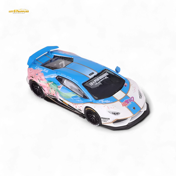 King Model Lamborghini Huracan LP610 LB 1.0 Hatsune Blue 1:64 - for just $36.99! 