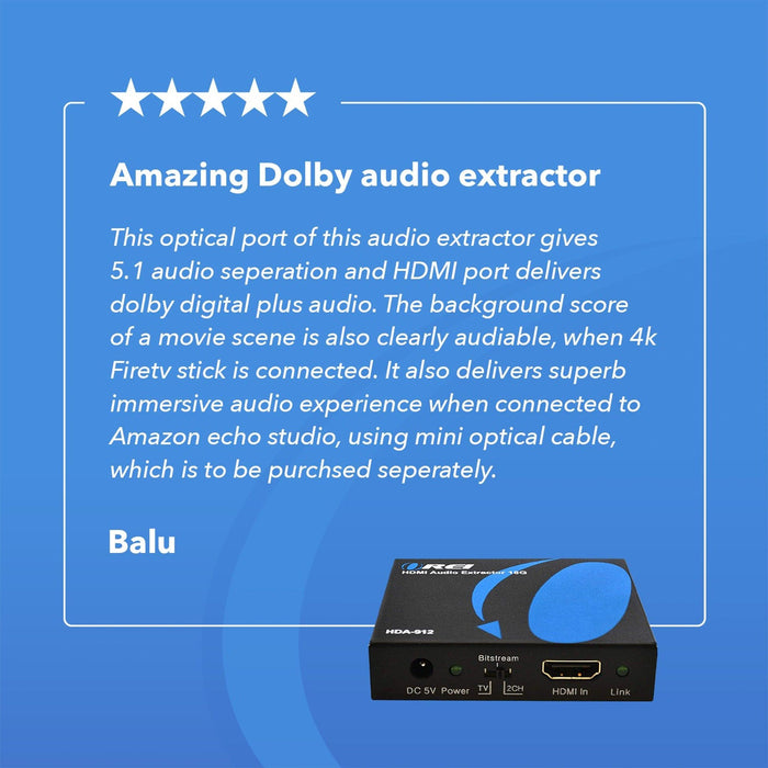 HDMI Audio Extractor Converter - SPDIF + 3.5mm Output (HDA-912) - Just $34! Shop now at Retro Gaming of Denver