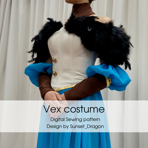 Vex Corset Costume Set for Cosplay Enthusiasts Digital Sewing Patterns - for just $14.99! 