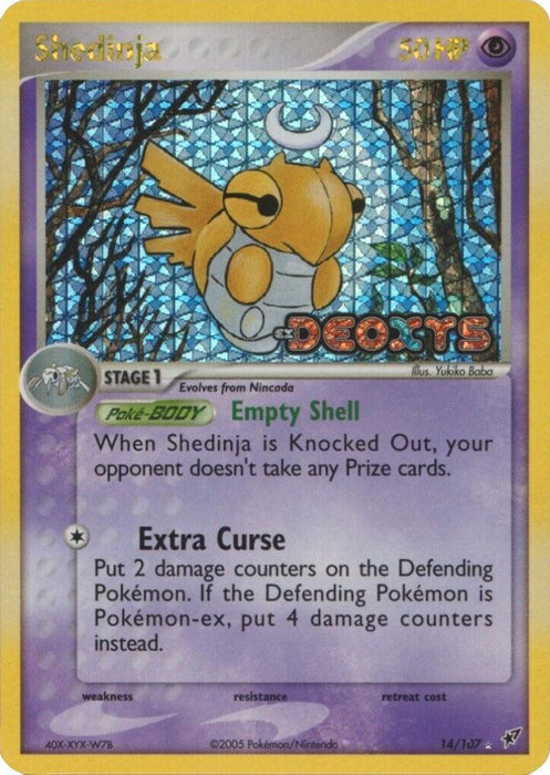 Shedinja (14/107) (Stamped) [EX: Deoxys] - for just $19.50! 