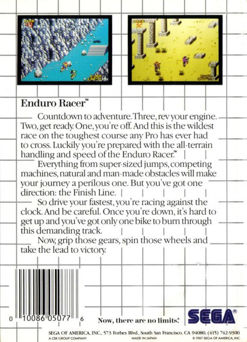 Enduro Racer – Sega Master System (SMS) - for just $8.99! 