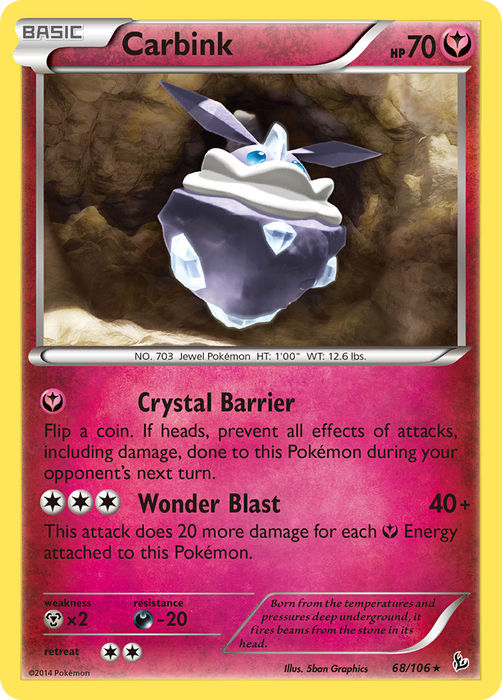 Carbink (68/106) (Theme Deck Exclusive) [XY: Flashfire] - Just $0.15! Shop now at Retro Gaming of Denver