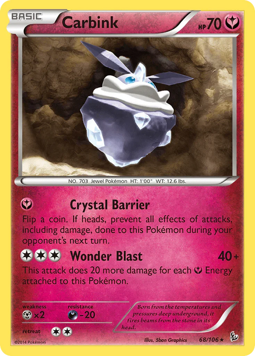 Carbink (68/106) (Theme Deck Exclusive) [XY: Flashfire] - for just $0.35! 