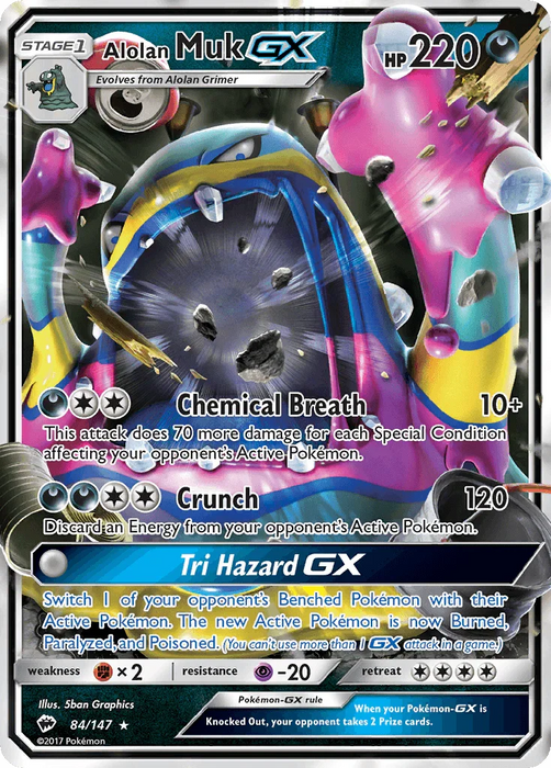 Alolan Muk GX (84/147) [Sun & Moon: Burning Shadows] - for just $1.40! 
