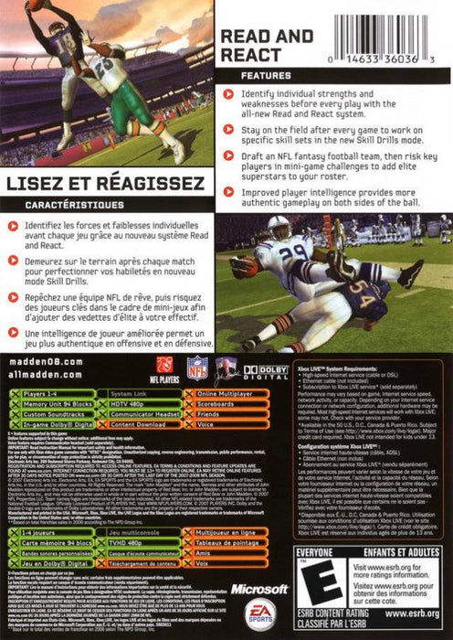 Madden NFL 2008 – Xbox (XBOX) - for just $7.99! 