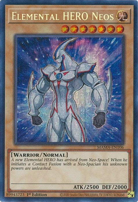 Elemental HERO Neos [MAMA-EN106] Secret Pharaoh's Rare - for just $28.90! 