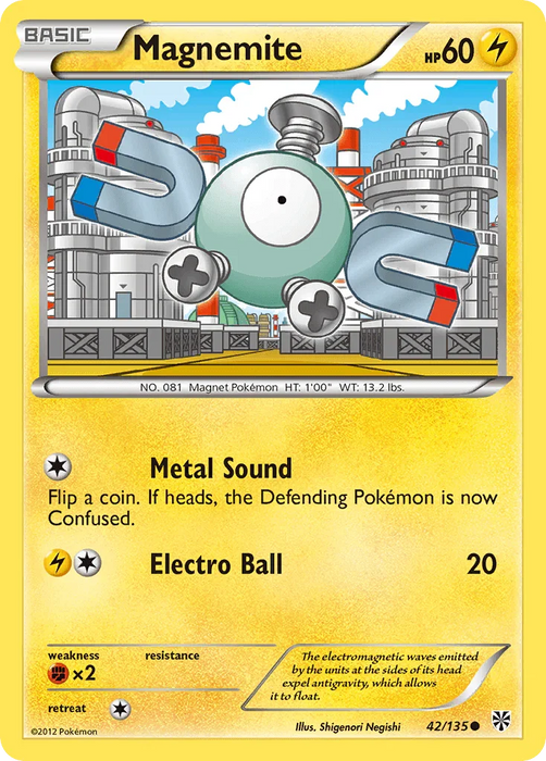 Magnemite (42/135) [Black & White: Plasma Storm] - for just $0.10! 