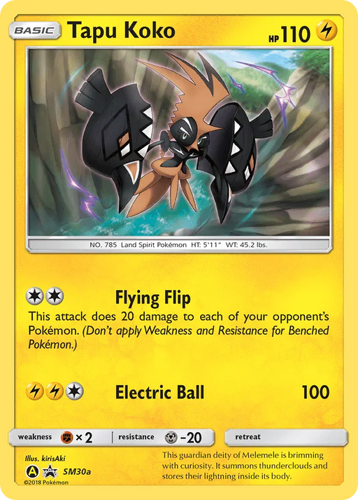 Tapu Koko (SM30a) [Sun & Moon: Black Star Promos] - for just $2.85! 