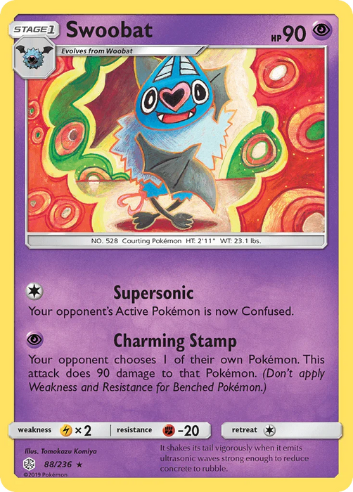 Swoobat (88/236) [Sun & Moon: Cosmic Eclipse] - for just $0.30! 