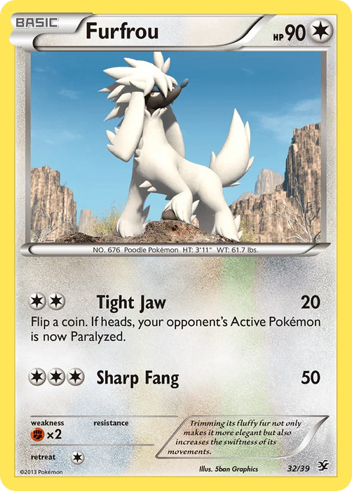 Furfrou (32/39) [XY: Kalos Starter Set] - for just $0.95! 