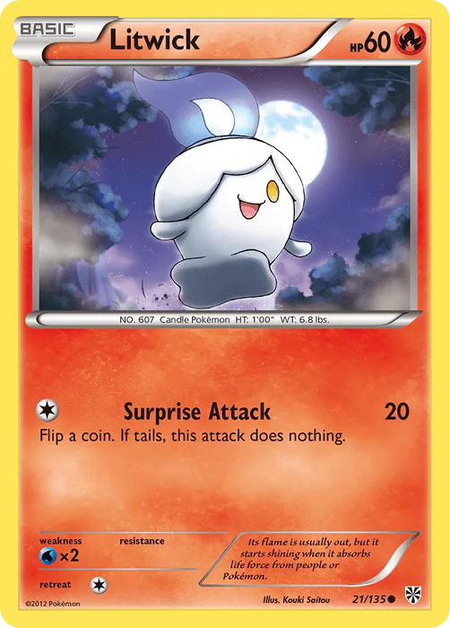 Litwick (21/135) [Black & White: Plasma Storm] - for just $0.15! 