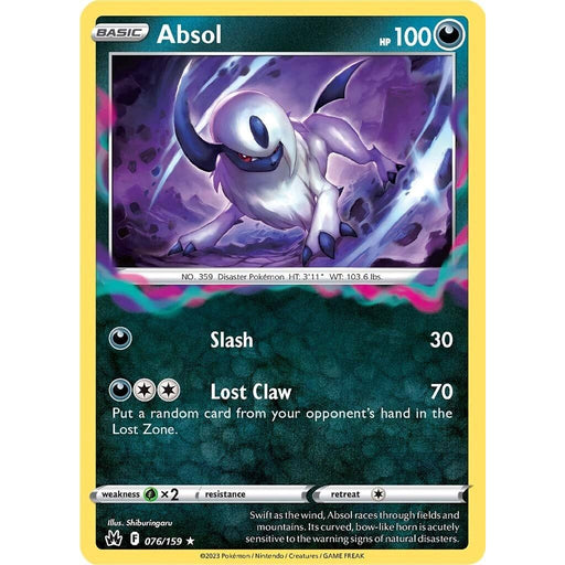 Absol (076/159) [Sword & Shield: Crown Zenith] - Just $0.10! Shop now at Retro Gaming of Denver