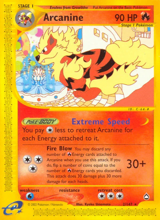 Arcanine (2/147) [Aquapolis] - for just $56.85! 