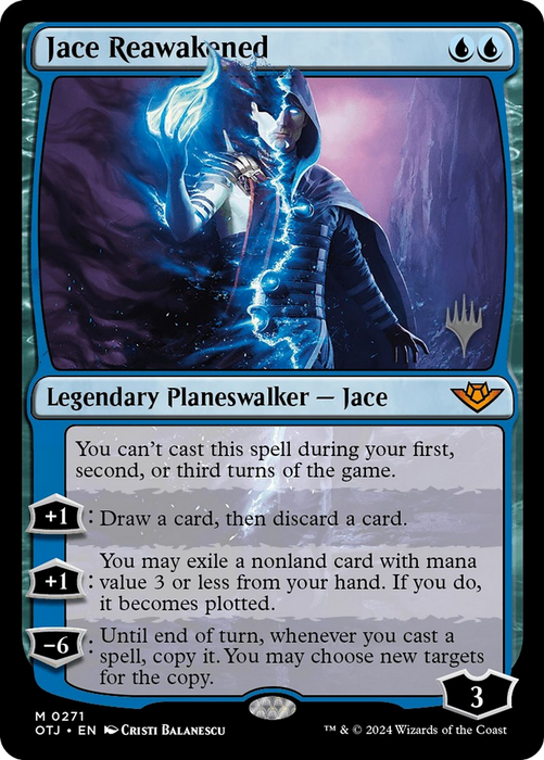 Jace Reawakened (PPOTJ-271) - Outlaws of Thunder Junction Promos - for just $0.56! 