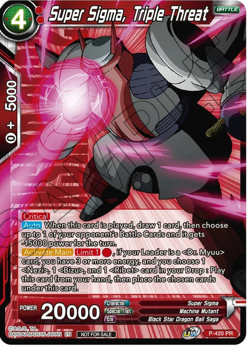 Super Sigma, Triple Threat (Championship Pack 2022 Vol.2) (P-420) [Promotion Cards] - for just $0.15! 