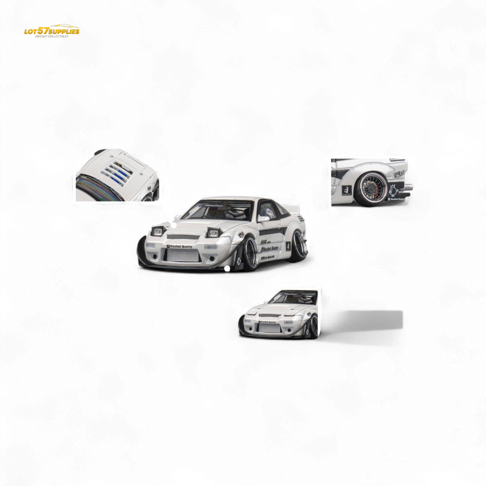 MicroTurbo Custom 180SX - Pandem Rocket Bunny White 1:64 - for just $46.99! 