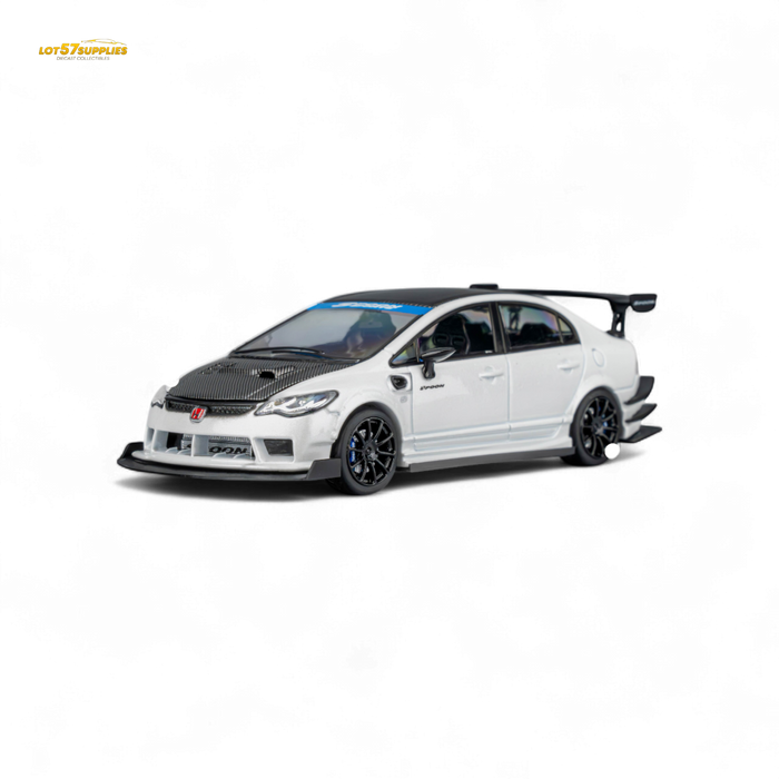 Microturbo Honda Civic Type R FD2 Spoon Sports Metallic White 1:64 - for just $39.99! 
