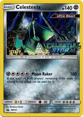 Celesteela (SM131) (Staff Prerelease Promo) [Sun & Moon: Black Star Promos] - Just $16.40! Shop now at Retro Gaming of Denver