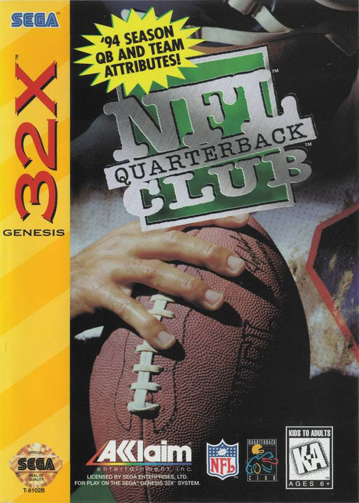 NFL Quarterback Club 32X (Sega Genesis) - for just $0! 