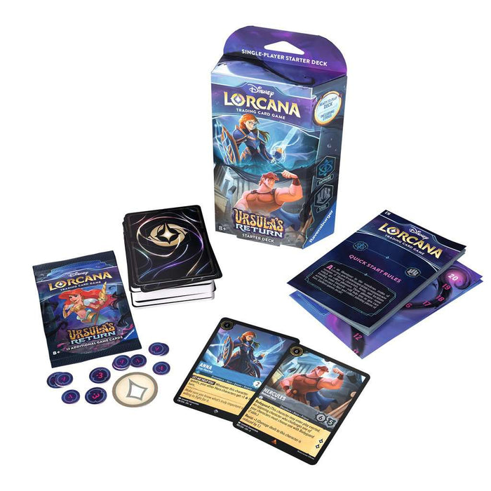 Disney Lorcana: Ursula's Return TCG Starter Deck Sapphire & Steel - for just $16.99! 