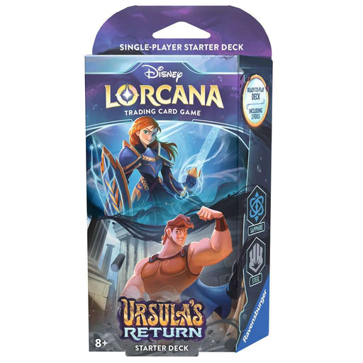 Disney Lorcana: Ursula's Return TCG Starter Deck Sapphire & Steel - for just $16.99! 