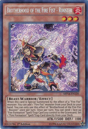 Brotherhood of the Fire Fist - Rooster [MP14-EN120] Secret Rare - for just $0.20! 