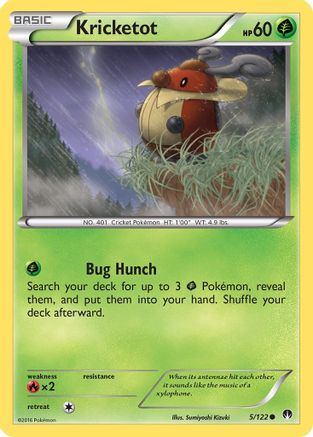 Kricketot 005/122 - XY  BREAKpoint Reverse Holofoil - for just $0.15! 