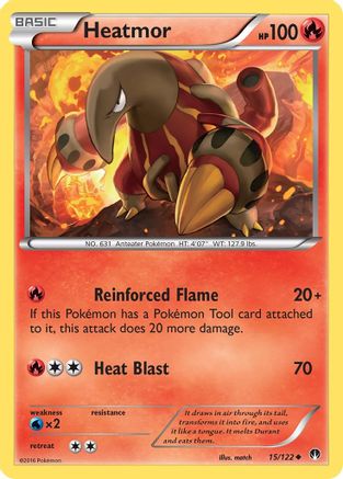 Heatmor 015/122 - XY  BREAKpoint Reverse Holofoil - for just $0.22! 