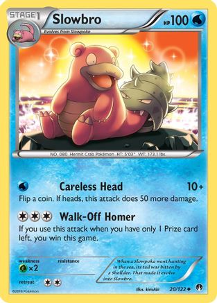 Slowbro 020/122 - XY  BREAKpoint Reverse Holofoil - for just $0.05! 