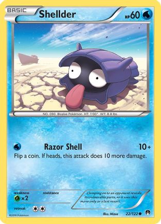 Shellder 022/122 - XY  BREAKpoint - for just $0.05! 