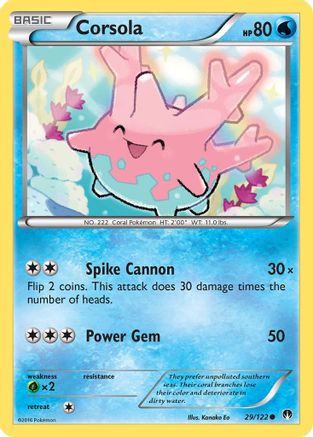 Corsola 029/122 - XY  BREAKpoint - for just $0.11! 