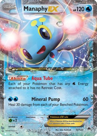 Manaphy EX 032/122 - XY  BREAKpoint Holofoil - for just $1.21! 