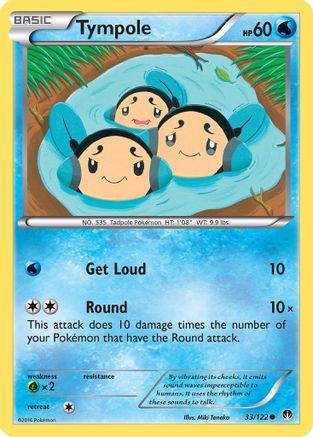 Tympole 033/122 - XY  BREAKpoint Reverse Holofoil - for just $0.13! 
