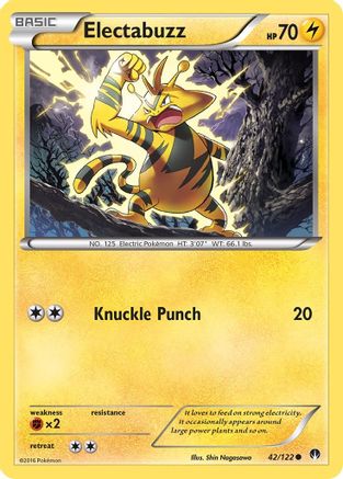 Electabuzz 042/122 - XY  BREAKpoint - for just $0.05! 