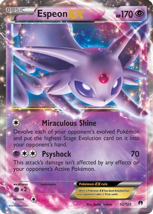 Espeon EX 052/122 - XY  BREAKpoint Holofoil - for just $7.15! 