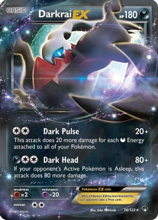 Darkrai EX 074/122 - XY  BREAKpoint Holofoil - for just $1.87! 