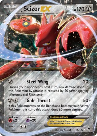 Scizor EX 076/122 - XY  BREAKpoint Holofoil - for just $1.10! 