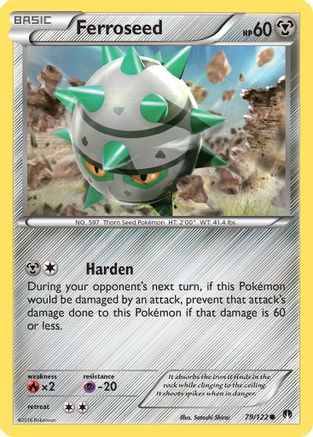 Ferroseed 079/122 - XY  BREAKpoint Reverse Holofoil - for just $0.15! 