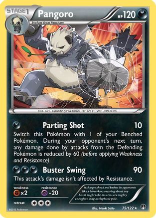 Pangoro 075/122 - XY  BREAKpoint Reverse Holofoil - for just $0.20! 