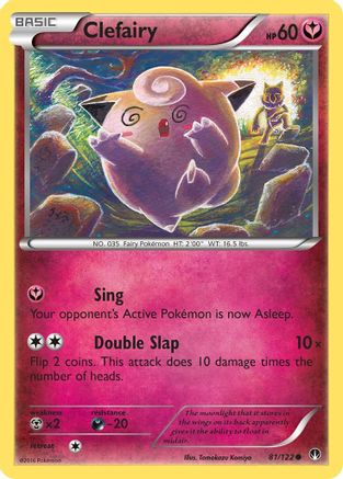 Clefairy 081/122 - XY  BREAKpoint Reverse Holofoil - for just $3.08! 