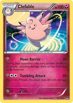 Clefable 082/122 - XY  BREAKpoint Reverse Holofoil - for just $0.49! 