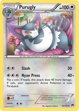 Purugly 094/122 - XY  BREAKpoint - for just $0.05! 