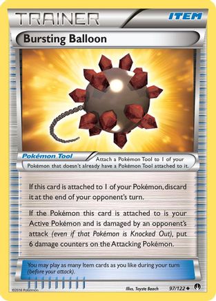Bursting Balloon 097/122 - XY  BREAKpoint Reverse Holofoil - for just $0.20! 