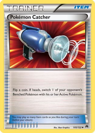 Pokemon Catcher 105/122 - XY  BREAKpoint Reverse Holofoil - for just $0.10! 